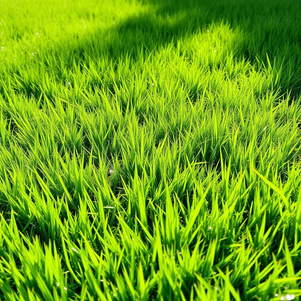A lush, well-maintained green lawn